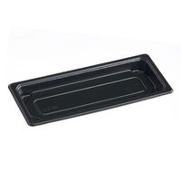 ケーピープラテック 寿司容器 FET-0.6 本体 ブラック 800枚(100枚×8) 54741 1ケース(800枚入(100枚×8袋))（直送品）