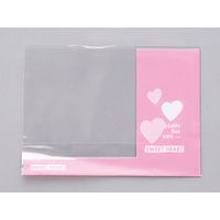 パン袋 スイートハート縦型サンド ピンク 大阪ポリエチレン 1000枚(100枚×10) 8975（直送品）