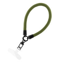 ハンドストラップ 「WRISTY MULTI STRAP」太丸紐タイプ カーキ