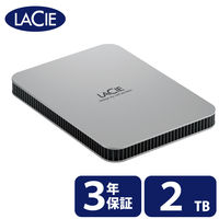 HDD 外付け 2TB ポータブル 3年保証 Mobile Drive STLP2000400 LaCie 1個（直送品）