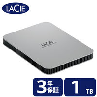 HDD 外付け 1TB ポータブル 3年保証 Mobile Drive STLP1000400 LaCie 1個（直送品）