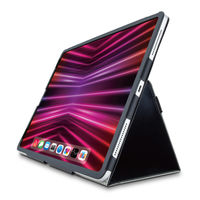 iPad Pro 12.9インチ用 ケース ソフトレザー 手帳型 2アングル ブラック TB-A22PLPLFBK エレコム 1個（直送品）