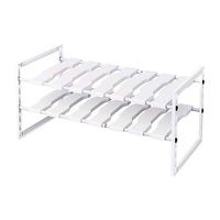 天馬 収納棚 ファビエ シンク下伸縮式ラック ワイド 組立式 273106 1個（直送品）