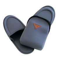 トレードワークス スリッパ 携帯スリッパ 折りたたみスリッパ 携帯用 グレー 319763 1個（直送品）