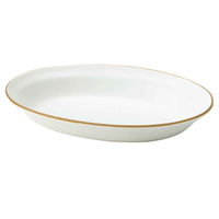 丸利玉樹利喜蔵商店 カレー皿 27cm オーバル エッジライン 陶器