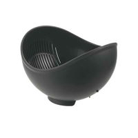 リッチェル ボウル らくチンお料理ボウル くるっと L ダークグレー 300340 1個（直送品）