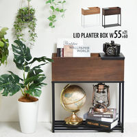 B.Bファニシング Lidプランターボックス 幅550×奥行220×高さ600mm ナチュラル ONPT0088TENAT 1台（直送品）