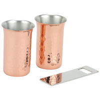 アサヒ CNE922 純銅鎚目一口ビール栓抜き3PC 1セット（直送品）