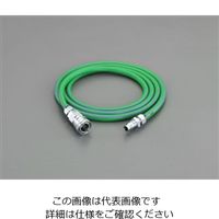 エスコ 6.5/10.0mmx 5m ソフトエアーホース(カプラ付 EA125AT-61 1巻（直送品）