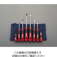 エスコ 8本組 [+ ー]ドライバー(ケース付) EA557DC-800 1組(1セット)（直送品）