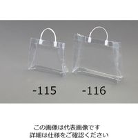 エスコ 300x100x250mm トートバッグ(透明/Sサイズ) EA927SF-115 1セット(10枚)（直送品）