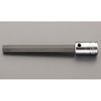 エスコ 3/8”DR/5/16”x128mm [HEX]ビットソケット EA618PW-307 1セット(4本)（直送品）