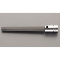 エスコ 3/8”DR/9/64”x128mm [HEX]ビットソケット EA618PW-302 1セット(4本)（直送品）