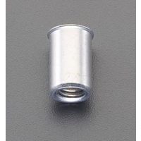 エスコ M8/2.5ー4.0mm ブラインドナット(アルミ薄頭/25個) EA527NK-132 1セット(100個:25個×4パック)（直送品）