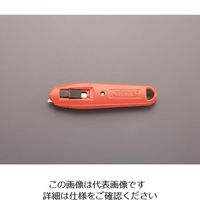 エスコ 140mm セーフティカッターナイフ(自動収納式/左右両用) EA589AH-22 1セット(3個)（直送品）