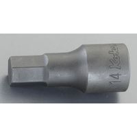 エスコ 1/2”DRx16mm/60mm [INHEX]ビットソケット EA618CR-16 1セット(4個)（直送品）