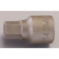 エスコ 1/2”DRx24mm/43mm [INHEX]ビットソケット EA618CR-124 1セット(3個)（直送品）