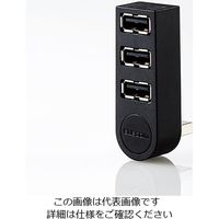 エスコ [3ポート] USB2.0ハブ(ブラック) EA764AD-32B 1セット(3個)（直送品）