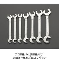 エスコ 7本組/5.5ー11mm 両口スパナ(ダブルアングル) EA615AG-1 1組(1セット)（直送品）