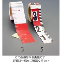 エスコ 60mmx25m 測量テープ(赤白20cm間隔/目盛付) EA720ML-5 1個（直送品）