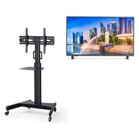 【設置込】アイリスオーヤマ 60インチ液晶モニタースタンドセット ILD-B65UHDS-B/UTS-S8718S　1台（直送品）