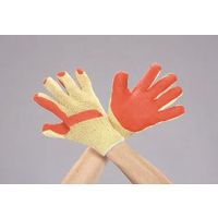 エスコ [フリー] 手袋(ナイロン・ポリエステル・天然ゴム張り/橙) EA354AB-20 1セット(10双)（直送品）