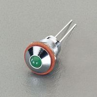 エスコ φ 8.1mm 表示灯LEDブラケット(緑) EA940DB-78GA 1セット(10個)（直送品）