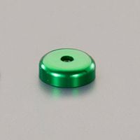 エスコ φ16x穴3.5mm/ 6kg 超強力マグネット(緑) EA781EM-16 1セット(10個)（直送品）