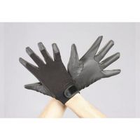 エスコ [LL] 手袋(ポリウレタン・黒) EA353BB-43 1セット(10双)（直送品）