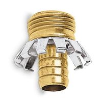 エスコ 3/4”NHx3/4” オス ホース口金 EA124GC-21B 1セット(10個)（直送品）