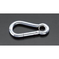 エスコ 70x 7mm スナップフック(鉄ユニクロ) EA638CT-3 1セット(20個)（直送品）