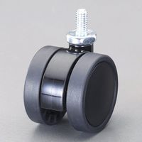 エスコ 40mm キャスター(ツインホイール) EA986TG-11 1セット(10個)（直送品）