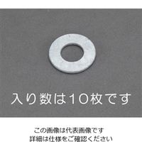 エスコ M20x40x3.2mm 平ワッシャー(どぶメッキ/10枚) EA949LX-920 1セット(100枚:10枚×10袋)（直送品）