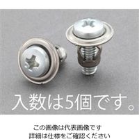 エスコ M5/0.5ー1.5mm サッシ用アンカー(5組) EA947AS-5 1セット(50組:5組×10セット)（直送品）