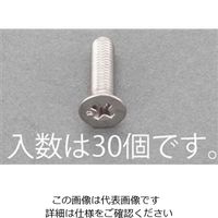 エスコ M3x12mm 皿頭小ねじ(ステンレス/有磁性/30本) EA949AE-235 1セット(900本:30本×30袋)（直送品）