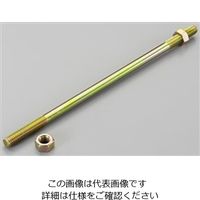 エスコ M12x405mm 両ねじボルト EA951EB-864 1セット(10本)（直送品）