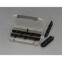 エスコ 212x123x 30mm パーツケース(仕切板付) EA508JA-6A 1セット(10個)（直送品）