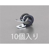 エスコ 11.1mm パイプクランプ(ゴムライナー付/10個) EA947FE-6A 1セット(100個:10個×10パック)（直送品）