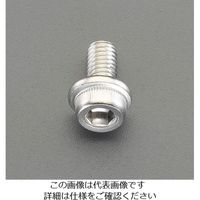 エスコ M6x20mm フランジソケット(ステンレス/4本) EA949MM-620 1セット(80本:4本×20袋)（直送品）