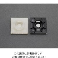 エスコ（esco） 25x25mm 結束バンド用ベース（粘着付/5個） EA475GB