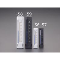 エスコ 210x47mm 温度計(白) EA728G-58 1セット(10個)（直送品）