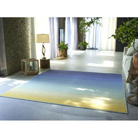 スミノエ HOMERUG リサイクルウール アレルブロック ラグ ハクメイショク 1900×2400mm ブルー 1枚（直送品）