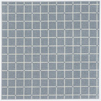 【アウトレット】スミノエ 洗える ラグ オセロ 185×185cm ブルー 4549781290768 1枚