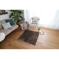 トシシミズ ナチュラルポスチュアー 洗える マイクロ2層ウレタン パズル ラグマット PZ-305 950×950mm グレージュ 1枚（直送品）