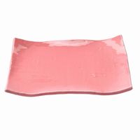 アースモス 小皿 ピンク タタラ型7.0寸長角皿 [4個入] vac-102-04018（直送品）