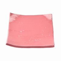 アースモス 小皿 ピンク タタラ型5.0寸正角皿 [4個入] vac-102-04016（直送品）