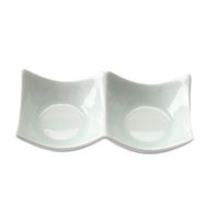 アースモス 豆皿 青白磁 石目型2連豆皿 [7個入] vac-109-07018（直送品）