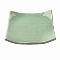 アースモス 小皿 ビードロ灰釉 タタラ型7.0寸正角皿 [2個入] vac-113-04017（直送品）