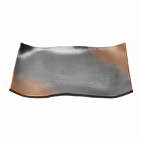 アースモス 小皿 やきしめ タタラ型8.0寸長角皿 [2個入] vac-114-04019（直送品）