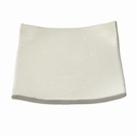 アースモス 小皿 パール(銀結晶) タタラ型5.0寸正角皿 [4個入] vac-115-04016（直送品）